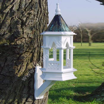 Mangeoire � oiseaux Gothique Blanc