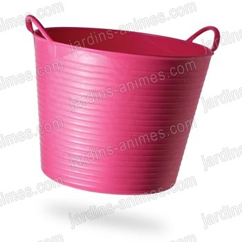 Baquet coloré rose 26l