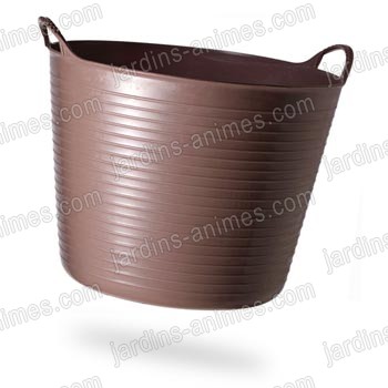 Baquet coloré café 22l