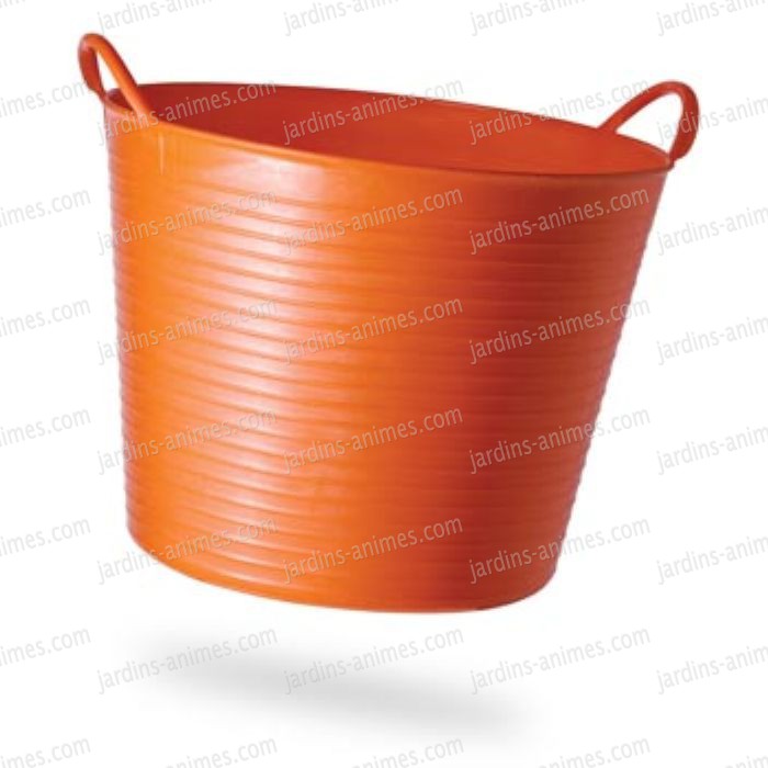 Baquet coloré orange 22l