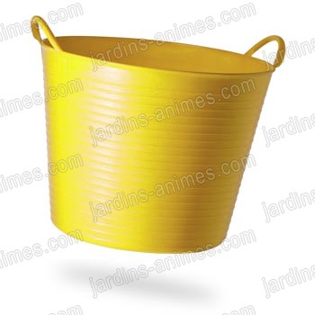 Baquet coloré jaune 26l