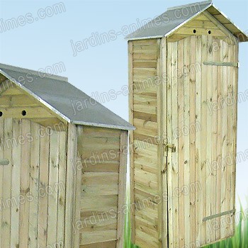 Armoire de rangement bois FSC grand modele