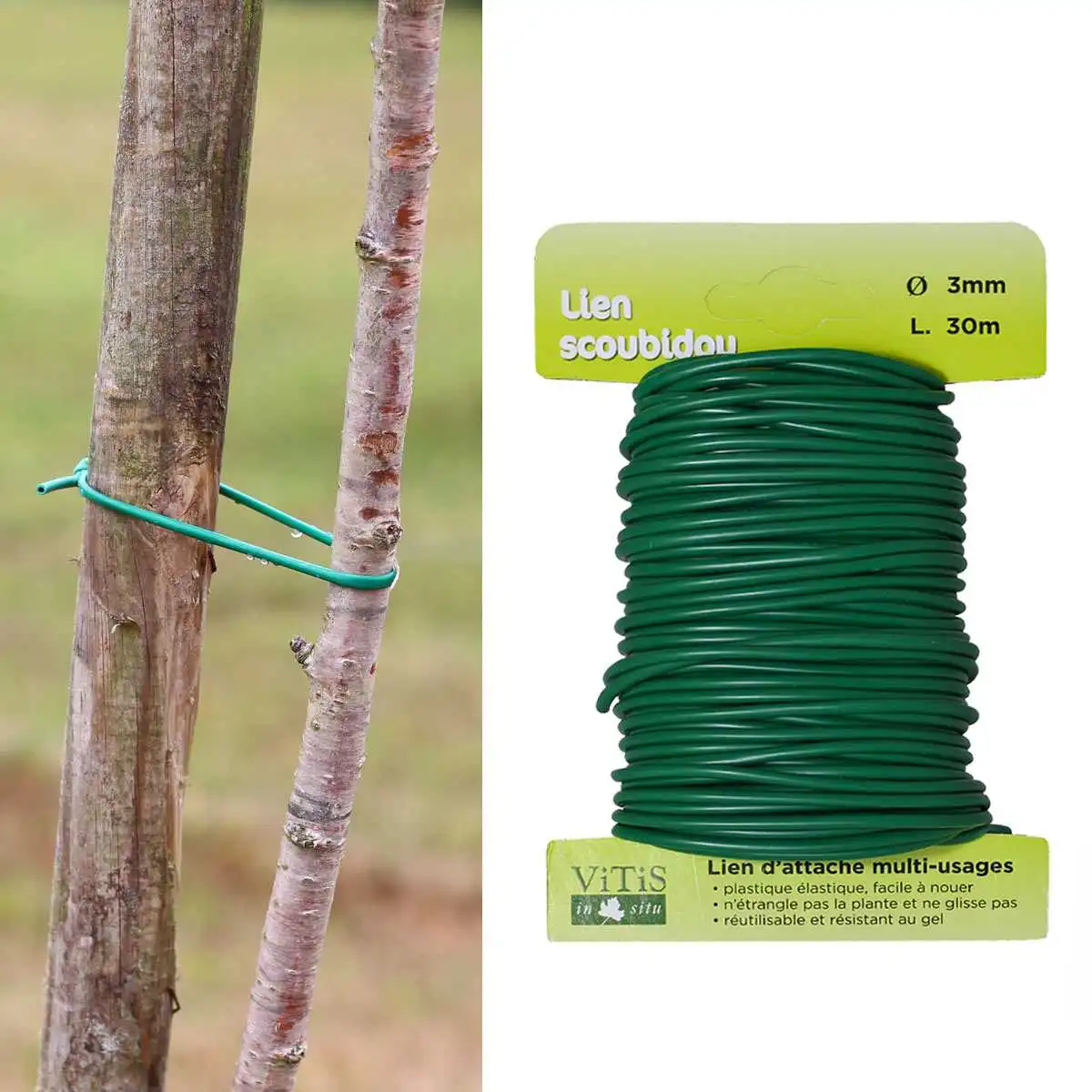 Flexitube lien souple pour attacher plantes  Flexitube lien souple pour attacher plantes