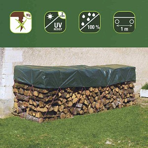 Lien vers un produit variante ou accessoire : Bâche de protection spéciale tas de bois - 1.5m x 6m