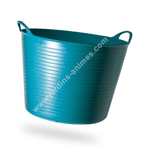 Baquet coloré recycle bleu ocean 38l