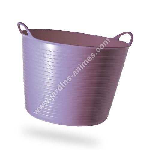 Baquet coloré violet pale 14l