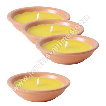 Bougie citronnelle x4 diam11.5
