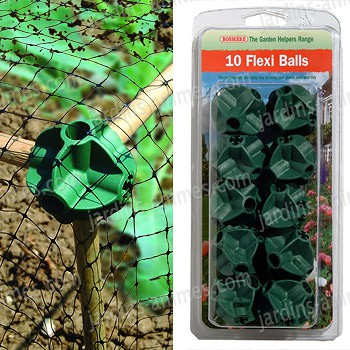 Boules attache bambou anti oiseau x10