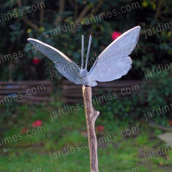 Tuteur décoratif Papillon en bronze