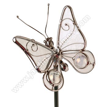 Tuteur papillon verre