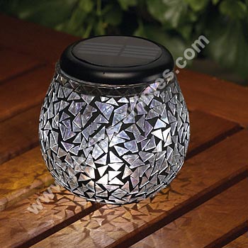 Pack de 2 Lanternes solaire en verre