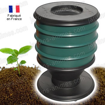 Lombricomposteur EcoWorms VERT SAPIN et 250g vers