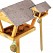 Table mangeoire sur piquet en bois et zinc