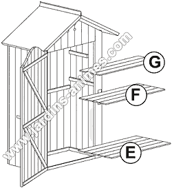 meuble de rangement au jardin