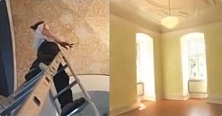 Exemple du rendu de l'enduit d�co poudre de marbre