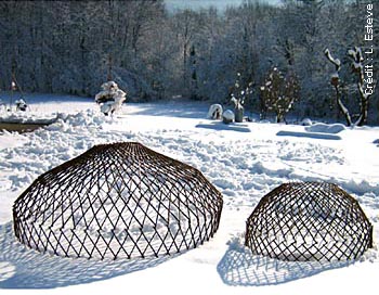 treillage-Manchons d�co sous la neige