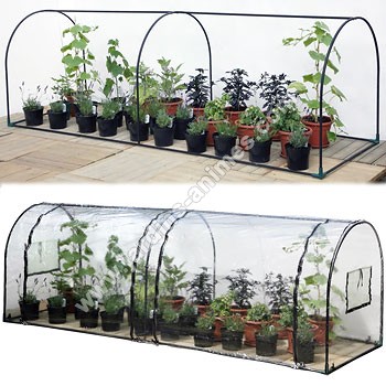 Mini Serre tunnel portable et bache plastique
