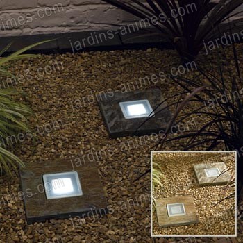 Balise lumineuse solaire en ardoise x2