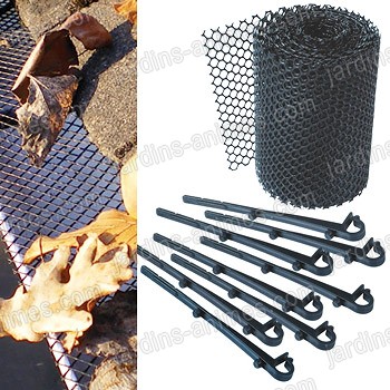 Grillage Prot�ge goutti�re 6mx16cm Lot de 2