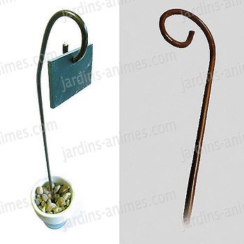 Porte étiquette ardoise 50cm