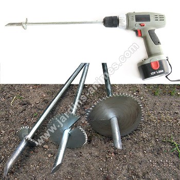 Tariere plante bulbe x3 diametres