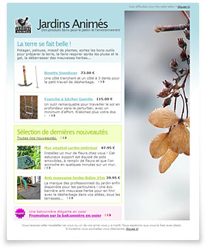 Abonnez vous � notre lettre d'information pour recevoir nos nouveaut�s et offres promotionnelles avant tous les autres