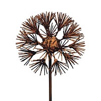 Tuteur fleur Allium en fer brut 20 cm