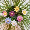 Bouquet Prairie fleurie - fleurs en céramique sur tige à planter