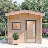 Chalet de jardin RIVOIRE 8m2 - Bois Douglas 55mm fabrication française L.2,9 x l.2,9 x H.2,6m