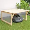Garage pour robot tondeuse en bois L.72 x l.82 x H.42cm