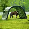 Abri en toile pour chevaux de 22.6m2 larg. 3.70m x long. 6.10m