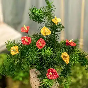 Lien vers un produit variante ou accessoire : Anthurium en céramique sur tige à planter - Déco jardin