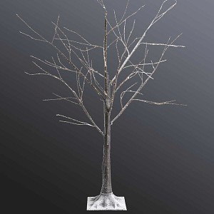 Arbre lumineux bouleau marron LEDs blanc