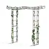 Arche de jardin en fer Zen - L.241 x l.45 x H.218 cm