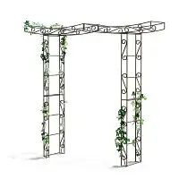Arche de jardin en fer Zen - L.241 x l.45 x H.218 cm