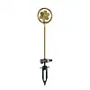 Arroseur rotatif en aluminium doré motif fleur D.11 x H.56 cm