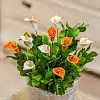 Arum en céramique sur tige à planter - Déco jardin