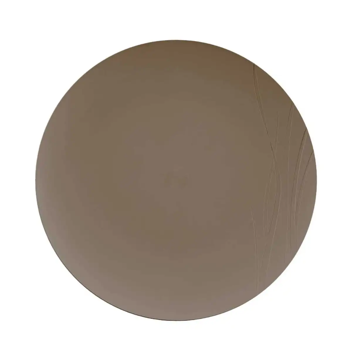 Assiette plate réutilisable marron - Vaisselle écologique  Assiette plate réutilisable marron - Vaisselle écologique