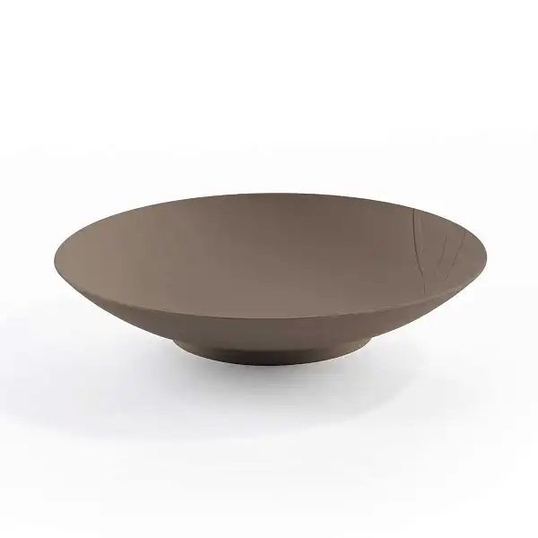 assiette creuse reutilisable marron  assiette creuse reutilisable marron