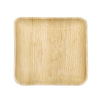 Assiettes carrées 20cm x 20cm - lot de 10