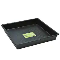 Plateau de culture, rempotage et arrosage Noir - Carré 60x60cm