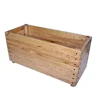 Bac jardinière en chataigner 100x45x50cm  Bac jardinière en chataigner 100x45x50cm