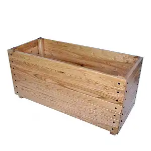 Bac jardinière en chataigner 100x45x50cm
