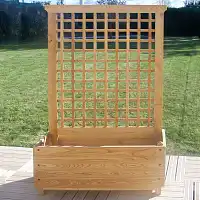 Bac Jardiniere claustra renaissance en chataignier