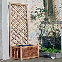 Bac Jardiniere et treillis en pin FSC  Bac Jardiniere et treillis en pin FSC