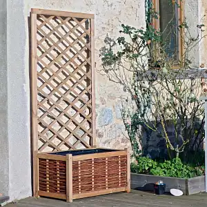 Bac Jardiniere et treillis en pin FSC