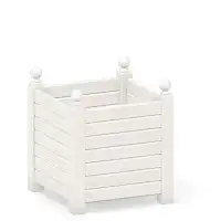 Bac à oranger en bois de châtaignier 140L BLANC - 60cm x 60cm