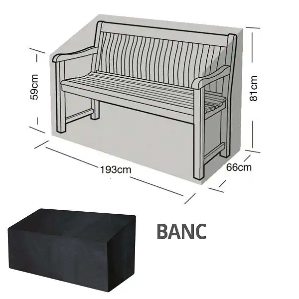 bache protection banc jardin