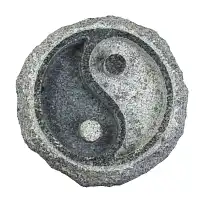 Mangeoire bain d'oiseau Yin et Yang