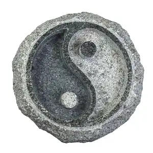Mangeoire bain d'oiseau Yin et Yang